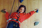 An der Kletterwand
